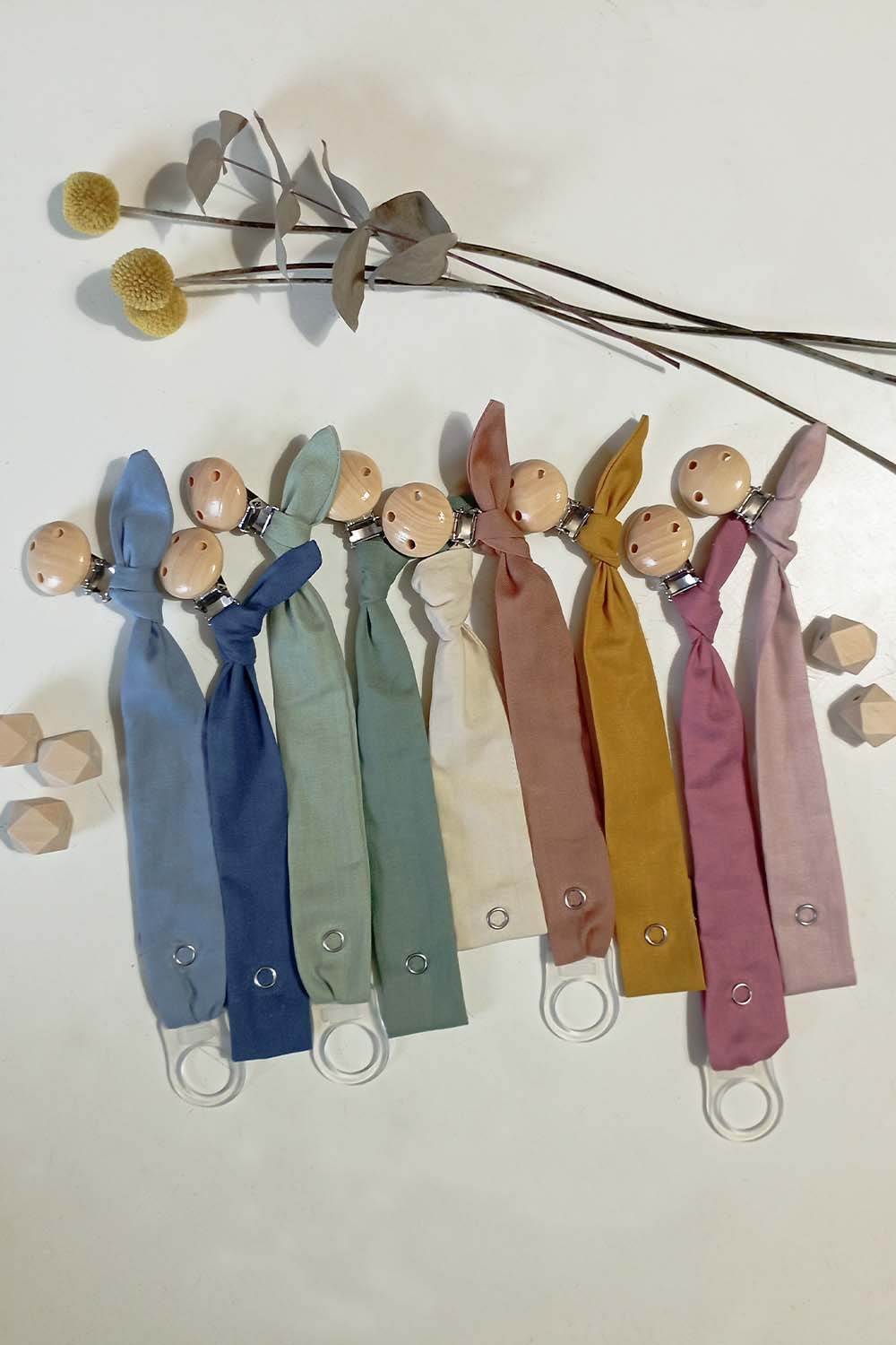 Portaciuccio in cotone organico con ricamo personalizzato
