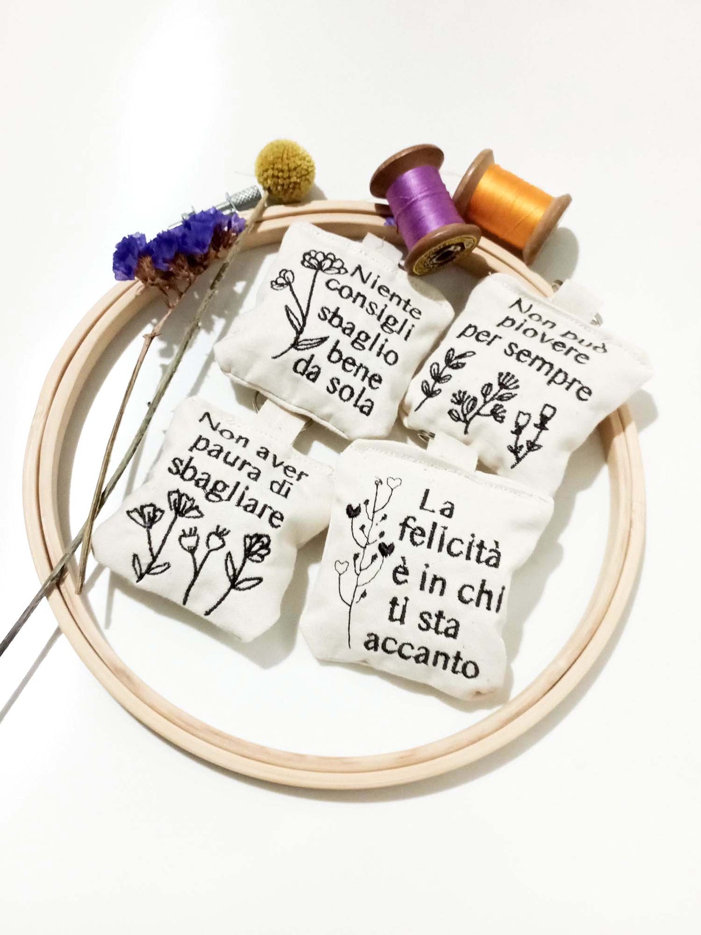 Portachiavi con frasi personalizzate