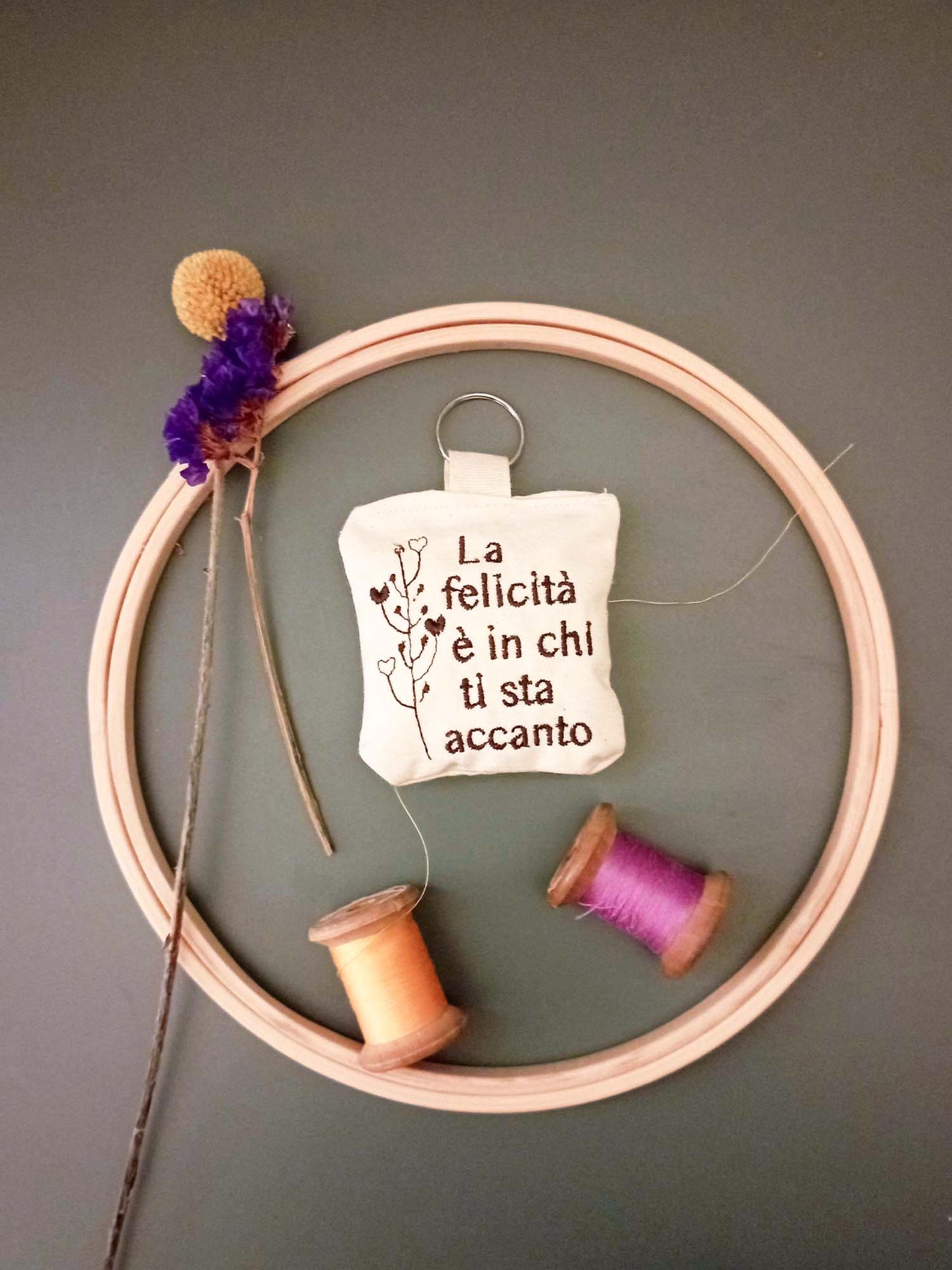 Portachiavi con frasi personalizzate