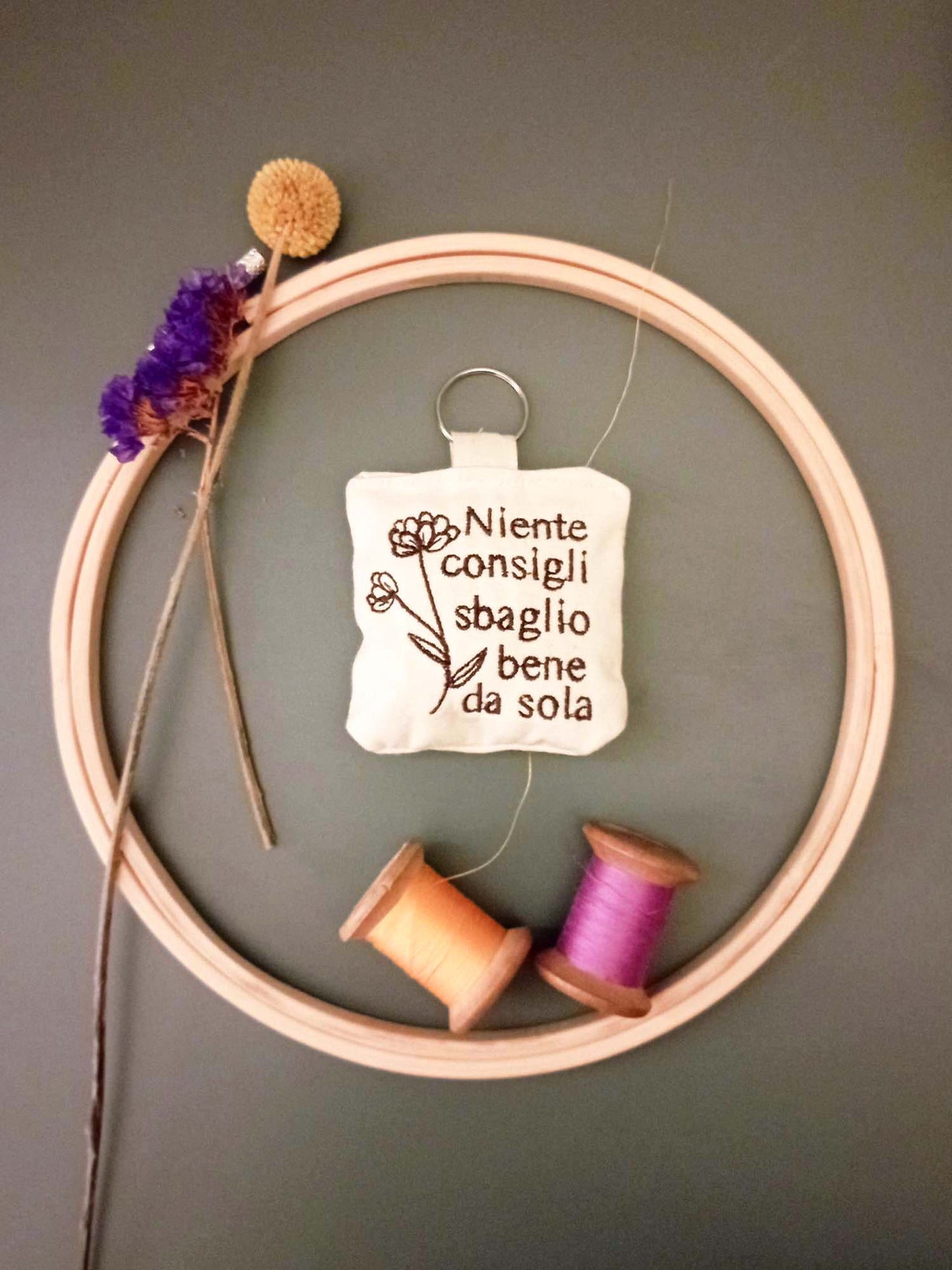 Portachiavi con frasi personalizzate